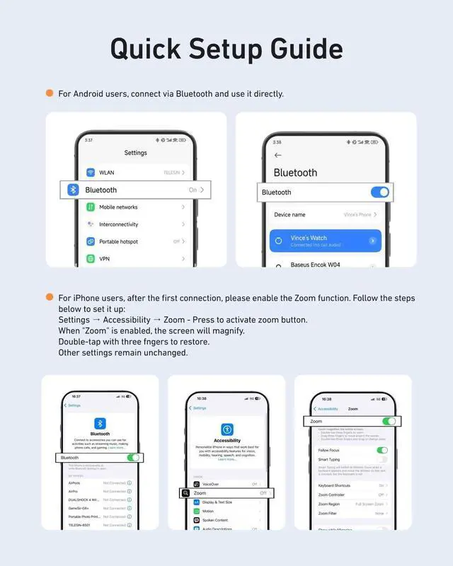 Alt view image 7 of 7 - TELESIN Fun Shot Magnetic Phone Camera DSLR Style Shutter Grip + C03 Magnetic Phone Selfie Light (White) Bundle