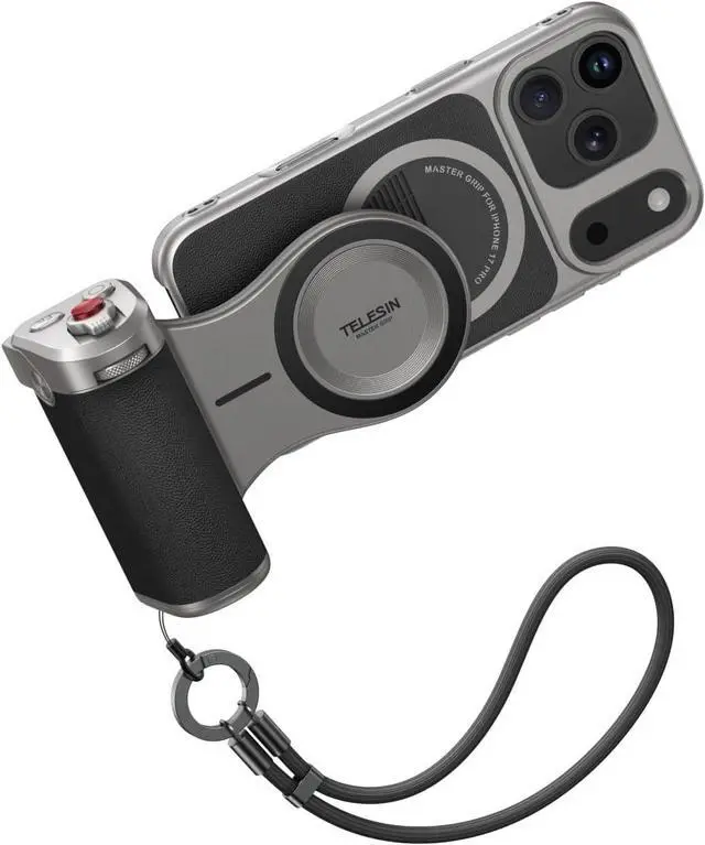 Main image of TELESIN Master Grip Kit for iPhone 17 Pro, Magnetic Phone Camera Grip Powergrip Kit Built-in 3200mAh Battery - Wireless Charging - Graphene Case for iPhone Cooling - DSLR Style Grip Handle Holder