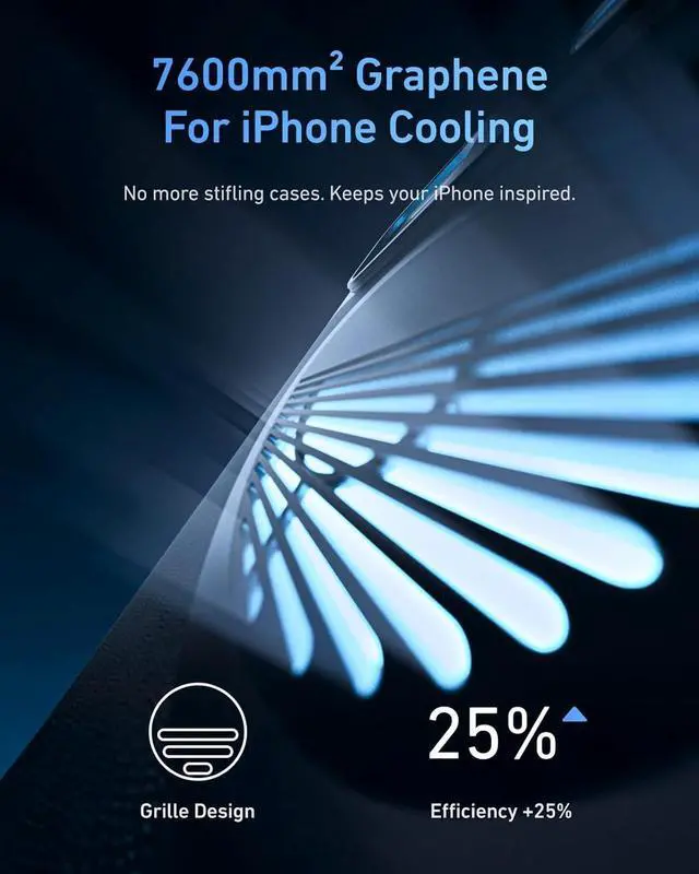 Alt view image 3 of 7 - TELESIN Master Grip Kit for iPhone 17 Pro Max, Magnetic Phone Camera Grip with C03 Selfie Light+ UV Filters, Creator Kit Built 3200mAh Battery Wireless Charging Powergrip - Cooling Graphene Case