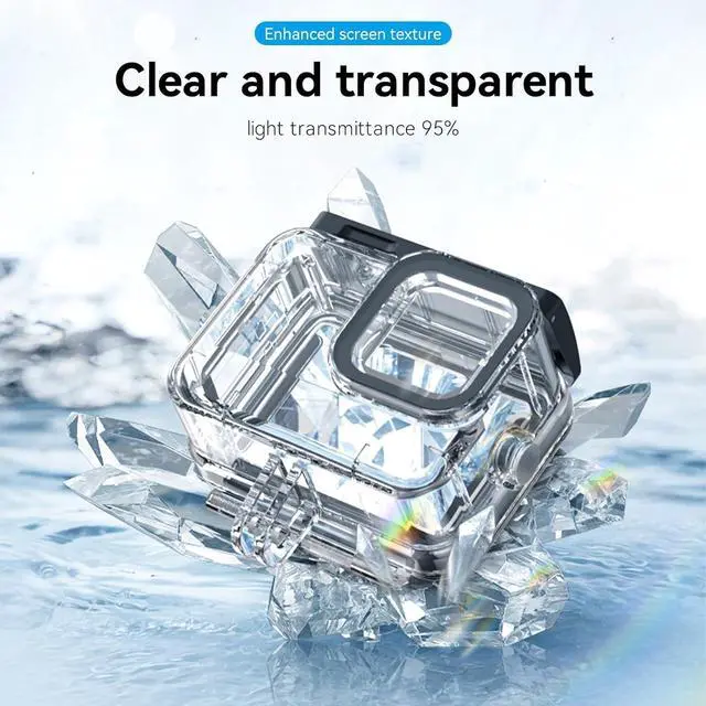 Alt view image 2 of 7 - TELESIN Waterproof Case for GoPro Hero 13/12/11/10/9 Black - 3-Pack Dive Filter with Red Magenta - Supports 60M/196FT Underwater Scuba Snorkeling Deep Diving