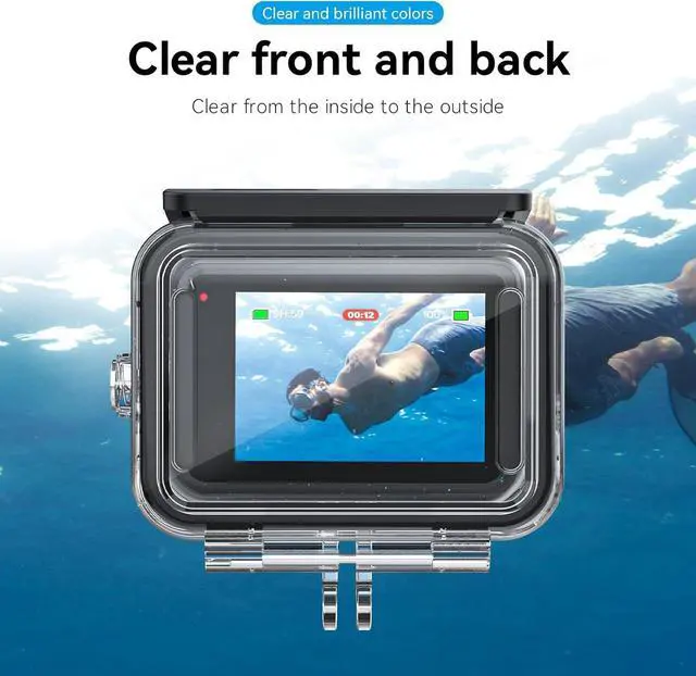 Alt view image 3 of 7 - TELESIN Waterproof Case for GoPro Hero 13/12/11/10/9 Black - 3-Pack Dive Filter with Red Magenta - Supports 60M/196FT Underwater Scuba Snorkeling Deep Diving