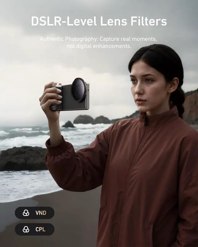 Alt view image 4 of 7 - TELESIN Fun Shot Mastergrip Phone Camera Grip Photography Kit (Grip + Phone Case + 67mm CPL Filter Lens) for SAM-SUNG Galaxy S25 Ultra, Comfort Ergonomic Professional Master Handle Holder