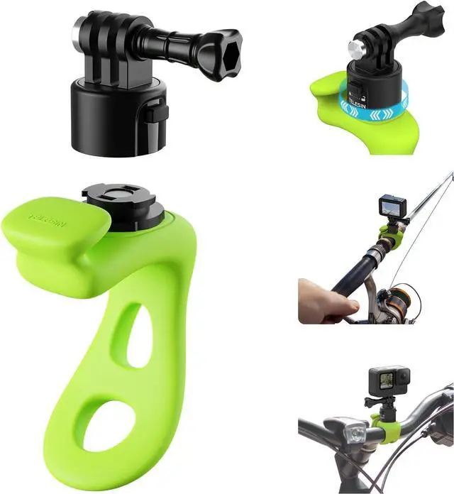 Main image of TELESIN S2 Quick Release 360 Flexible Mount Wrap Band, Bike Motorcycle Handlebar Roll Bar Tube Stick Pole Mounting Accessory for GoPro 13 12 11 10 8 Insta360 X5 X4 Ace Pro D-J-I Action 5 Pro Pocket 3