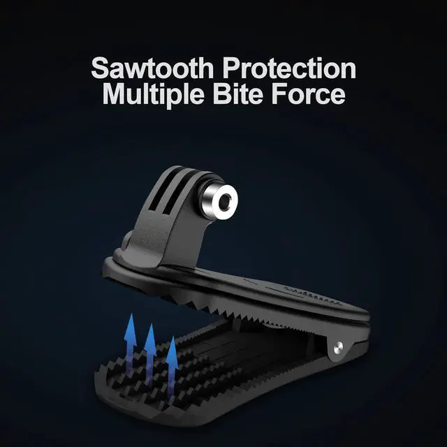 Alt view image 3 of 6 - TELESIN 360 Rotational Backpack Clip Mount Super Solid Fast Release Clamp Rotation Hat Mount for GoPro Hero 8, Hero 7/6/5 Black, Hero4, Hero3, osmo action, Fusion,Xiaomi YI, Action Cameras