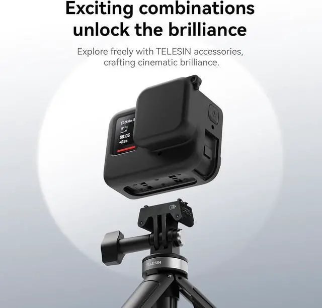 Alt view image 7 of 7 - TELESIN Silicone Case Frame Housing Cage Protective Sleeve with Lens Cover Cap for Insta360 Ace Pro Insta 360 Camera Mount Accessories (for Insta360 Ace Pro)