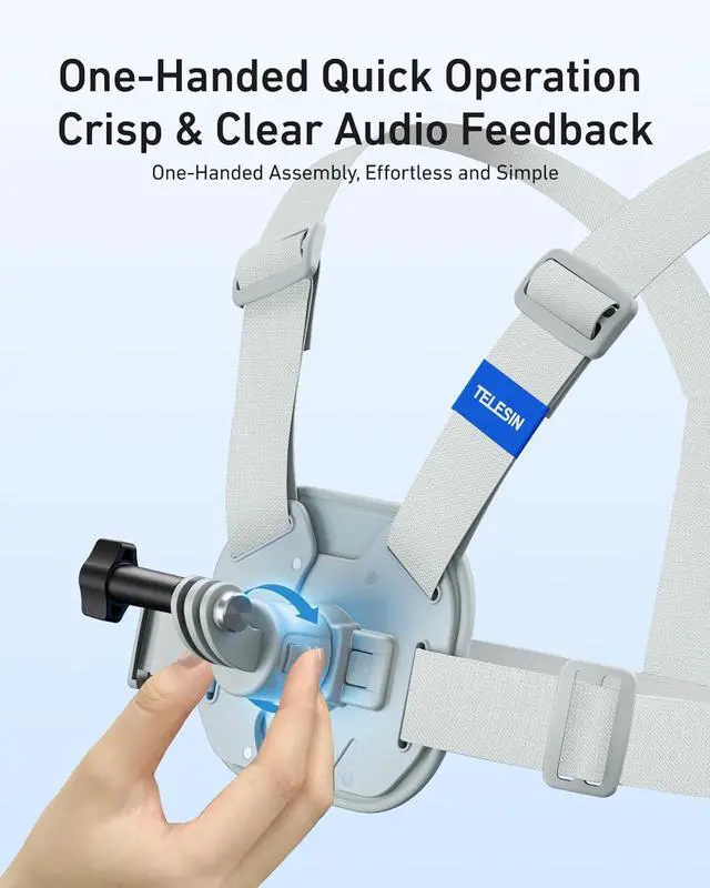 Alt view image 6 of 7 - TELESIN S2 POV Neck Mount + Magnetic Chest Mount Quick Release