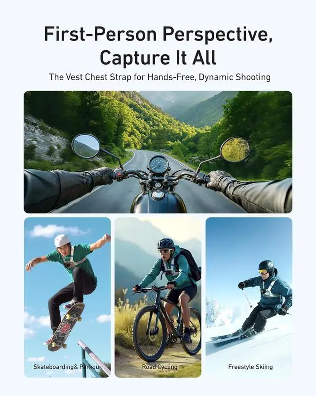 Alt view image 7 of 7 - TELESIN S2 POV Neck Mount + Magnetic Chest Mount Quick Release