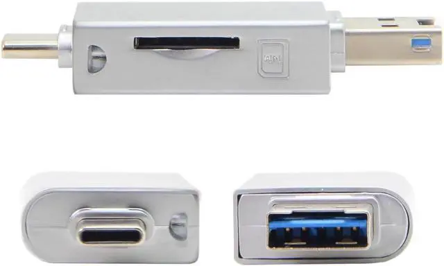 Alt view image 5 of 7 - USB-C Type C/USB 2.0 to NM Nano Memory Card TF Micro SD Card Reader for Cell Phone Laptop