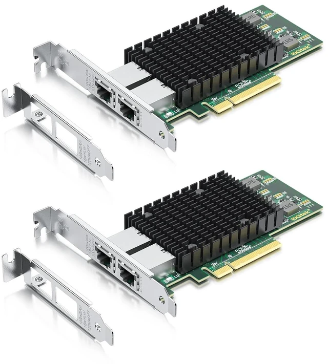 Main image of 10Gb PCIe RJ45 NIC Network Card, Compare to Intel X540-T2, 2-Pack
