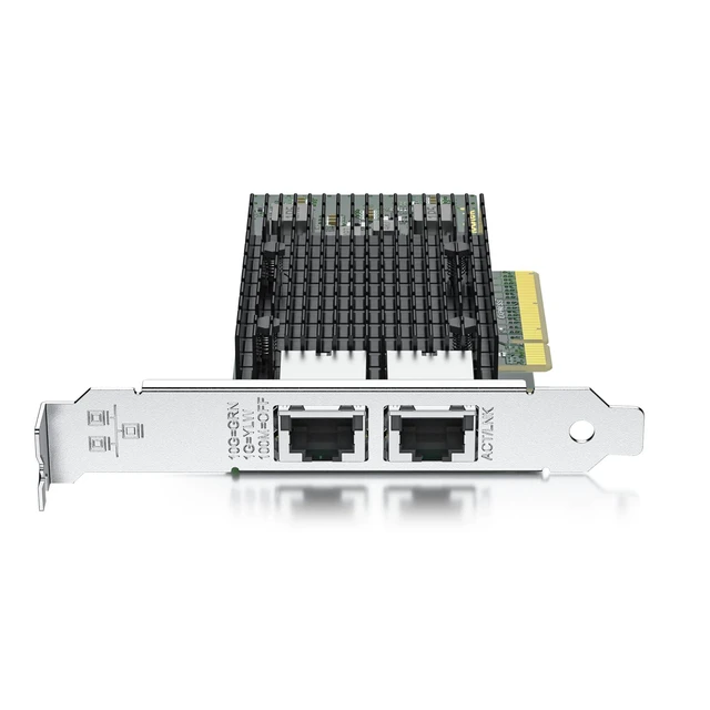 Alt view image 3 of 6 - 10Gb PCIe RJ45 NIC Network Card, Compare to Intel X540-T2, 2-Pack