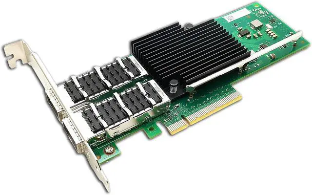 Alt view image 2 of 5 - 40Gb Ethernet Converged Network Adapter(CNA), Dual QSFP+ Ports Compatible with XL710-QDA2 Network Card PCIe x8 40Gbe Server Support Windows/Windows Server/Linux/Freebsd