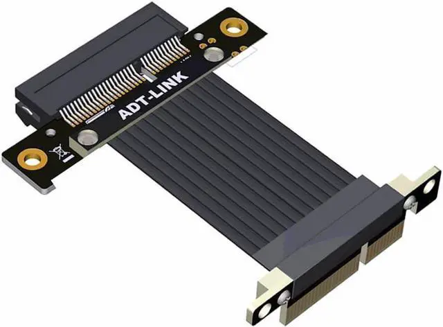 Main image of PCI Express 4.0 x4 Extension Riser Cable 90 180 Degree (5cm, R22SF-TL 4.0)