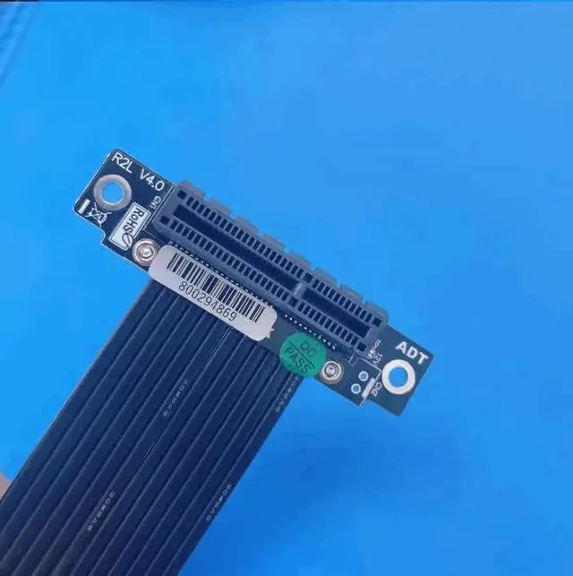 Alt view image 4 of 5 - PCI Express 4.0 x4 Extension Riser Cable 90 180 Degree