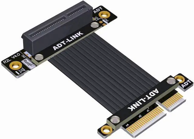 Main image of PCI Express 4.0 x4 Extension Riser Cable 90 180 Degree