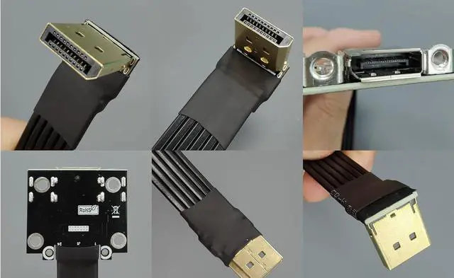 Alt view image 5 of 7 - DP to DP Flat Cable (5cm, P5A-P5B)