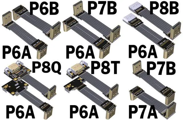 Alt view image 3 of 7 - DP to DP Flat Cable (5cm, P5A-P5B)