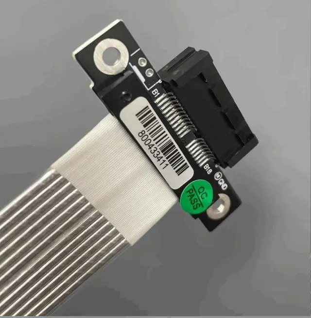 Alt view image 3 of 4 - ADT-Link PCIe 4.0 x1 to x1 Jumper Cable Female to Female Tx to Tx/Rx to Rx Silver Plated Wire with Low Impedance (300mm, K11FF)