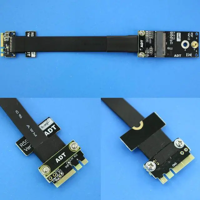 Alt view image 3 of 3 - ADT-Link M.2 Key A.E. to M.2 Key A/Key E Extension Cable for M.2 Wireless Network Extender 3/5/10/15/20/30cm(30cm, R55SF(M.2 Key A.E. to M.2 Key A))