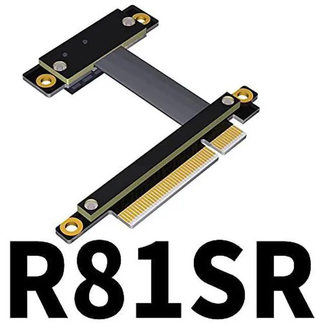 Alt view image 3 of 3 - PCI Express 3.0 x8 to x1 Extension Cable 90 180 270 Degree (60cm, R81SL)
