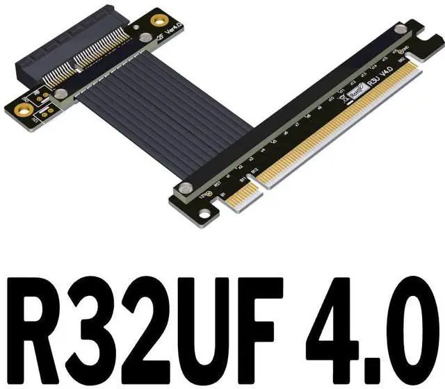 Main image of PCI Express 4.0 x16 to x4 Extension Cable 90 180 Degree (30cm, R32UL 4.0)