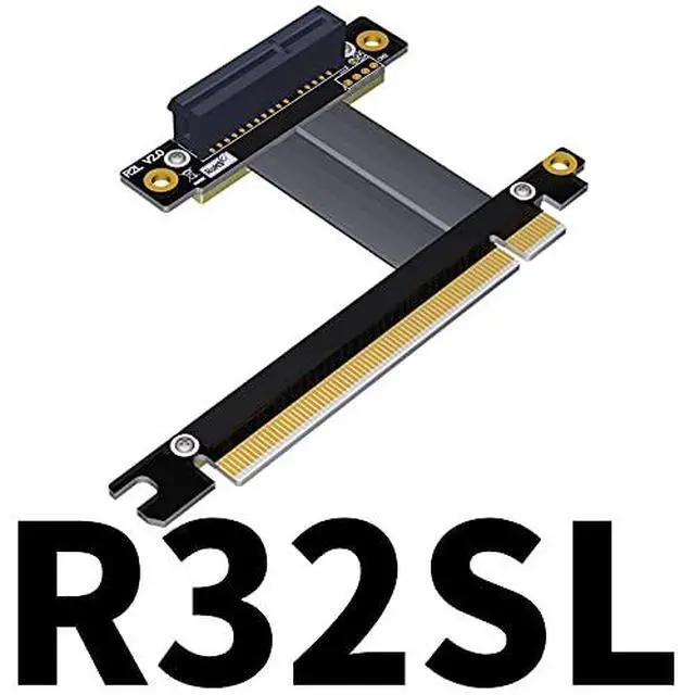 Alt view image 2 of 3 - PCI Express 3.0 x16 to x4 Extension Cable 90 180 270 Degree (30cm, R32SR)
