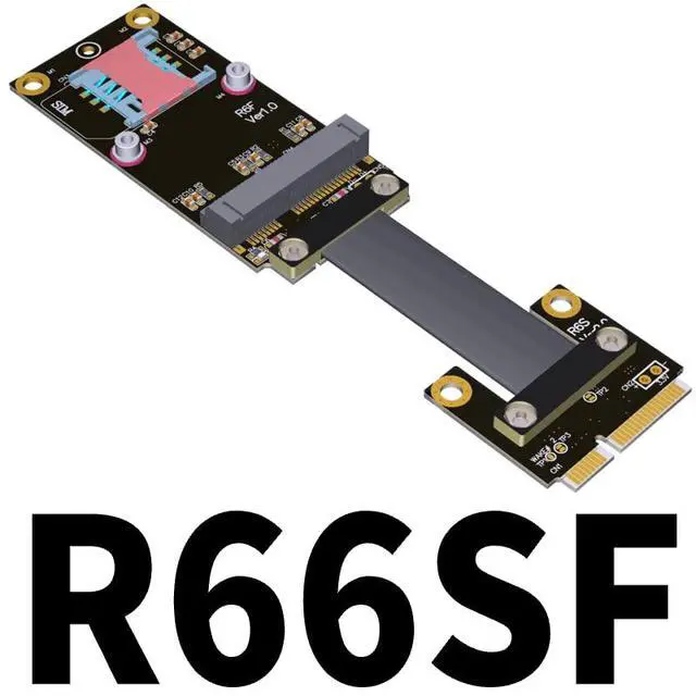 Main image of Mini PCIe (minicard) Extension Cable Extender Adapter Extension Cable (5cm, R66SF)