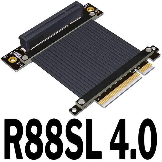Alt view image 2 of 2 - PCIe 4.0 x8 to x8 Extension Cable for Graphics Video Cards Extension (5cm, R88SL-4.0)