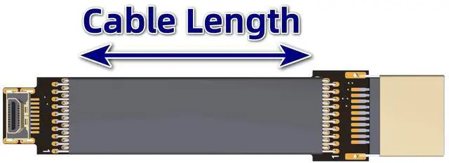 Alt view image 7 of 7 - HDMI to Micro HDMI Flat Cable (200cm, A2-D2)