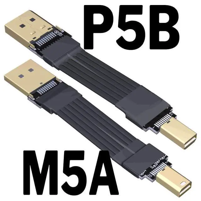 Alt view image 2 of 7 - mini DP to DP Flat Cable (30cm, M5A-P8B)