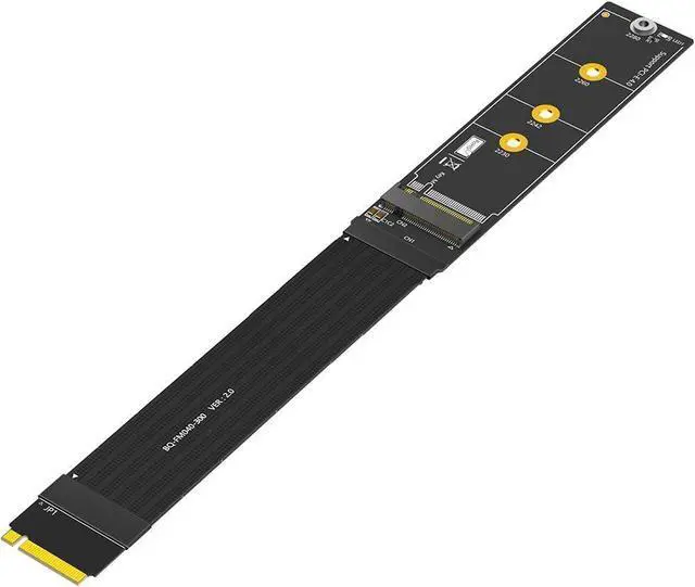 Main image of M.2 NVME Extender,NGFF M-Key PCIe 3.0/4.0 SSD Extention Card with High Speed Soft-PCB Cable 20CMS