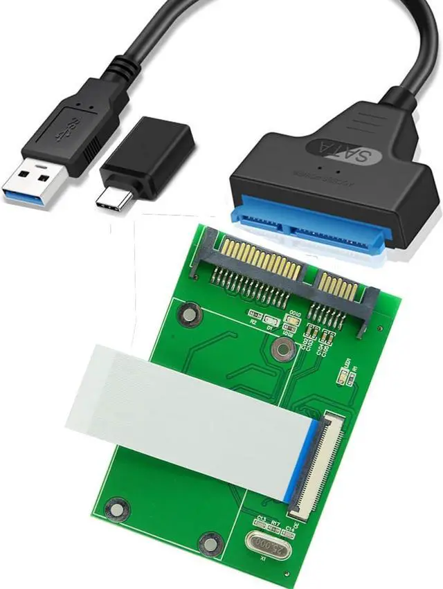 Main image of 1.8-Inch 40-Pin ZIF HDD to SATA Adapter Card with USB 3.0/3.1 SATA Cable,Compatible with MK2008GAL MK3008GAL Hard Disk