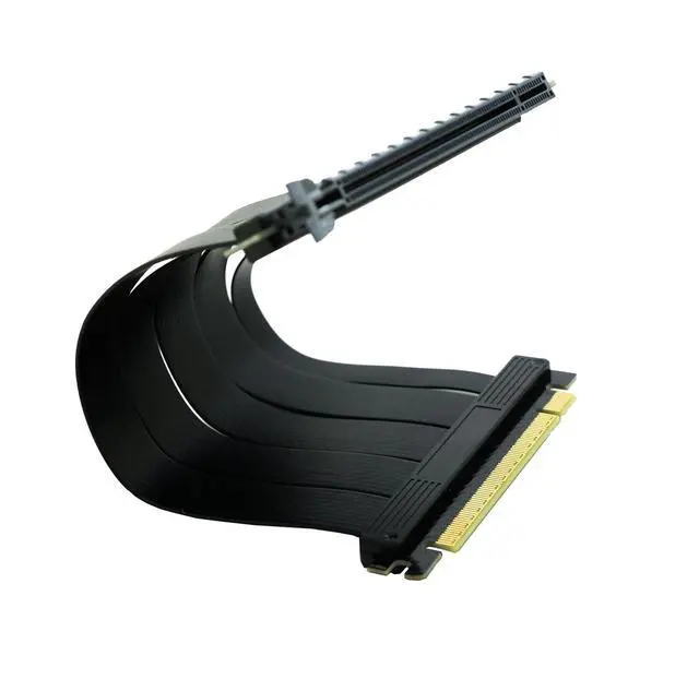 Alt view image 2 of 7 - 20cm 180Degree PCI-e 4.0 X16 Riser Cable for PCIe GeForce RTX30/40 GPU Card