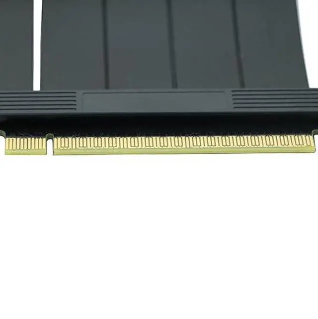 Alt view image 4 of 7 - 20cm 180Degree PCI-e 4.0 X16 Riser Cable for PCIe GeForce RTX30/40 GPU Card