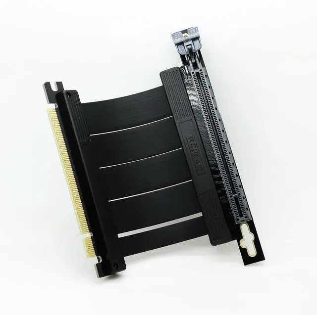 Alt view image 3 of 7 - 5cm 90Degree PCI-e 4.0 X16 Riser Cable for PCIe GeForce RTX30/40 GPU Card