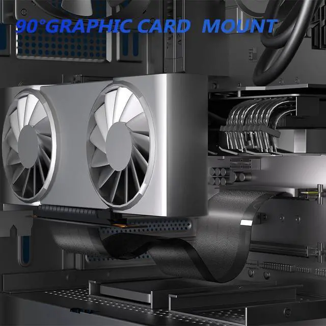 Alt view image 7 of 7 - 30cm 90Degree PCI-e 4.0 X16 Riser Cable for PCIe GeForce RTX30/40 GPU Card