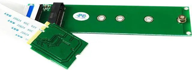 Alt view image 2 of 4 - M.2 (NGFF) NVME SSD to M2 A/E Key Port Card and Cable