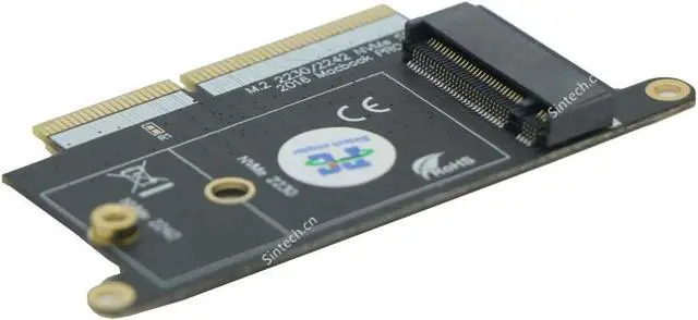 Alt view image 2 of 6 - M.2 NVMe SSD Adapter Card for Upgrade 2016 2017 13" MacBook PRO A1708 Non-Touch Bar Models(Only for Late 2016-Mid 2017 Year)