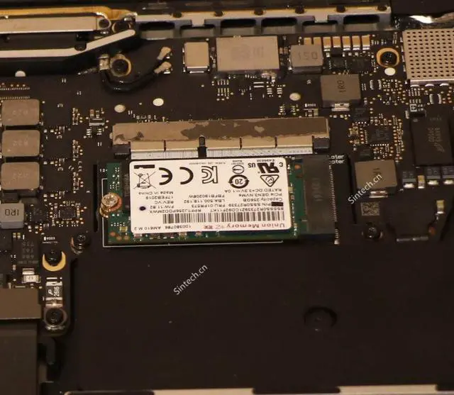 Alt view image 5 of 6 - M.2 NVMe SSD Adapter Card for Upgrade 2016 2017 13" MacBook PRO A1708 Non-Touch Bar Models(Only for Late 2016-Mid 2017 Year)
