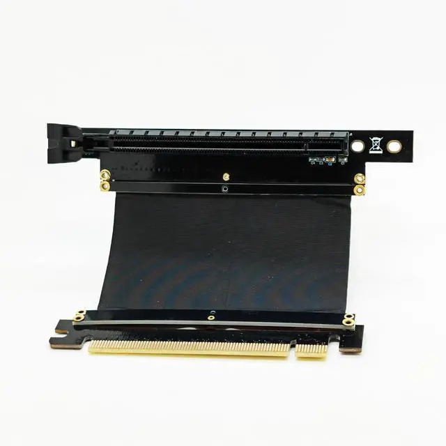 Alt view image 2 of 4 - PCI-E Express X16 Riser Extend Card with High Speed Flex Cable(5cm 90Degree)