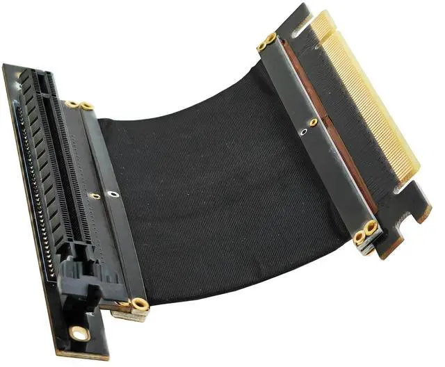 Alt view image 4 of 4 - PCI-E Express X16 Riser Extend Card with High Speed Flex Cable(5cm 90Degree)