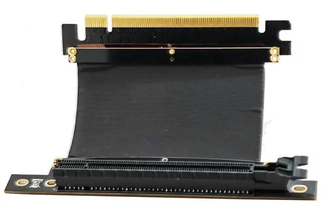 Alt view image 3 of 4 - PCI-E Express X16 Riser Extend Card with High Speed Flex Cable(5cm 90Degree)