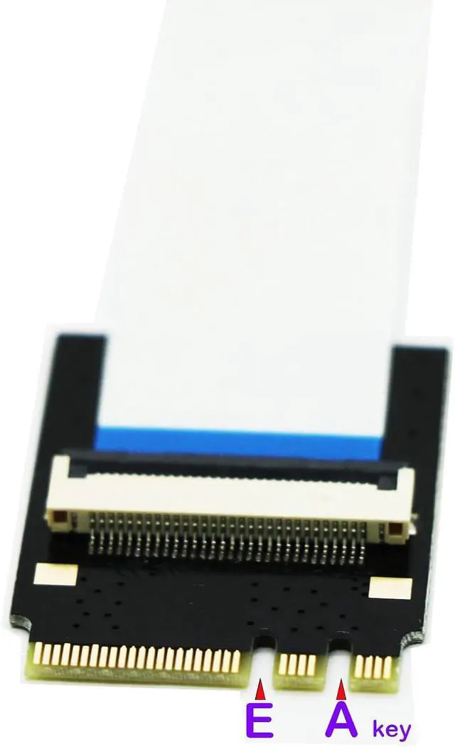 Alt view image 2 of 3 - M.2 A-Key M.2 Key E Module WiFi Card Extension Cable, Compatible with Intel AX200,7260,8260,9260