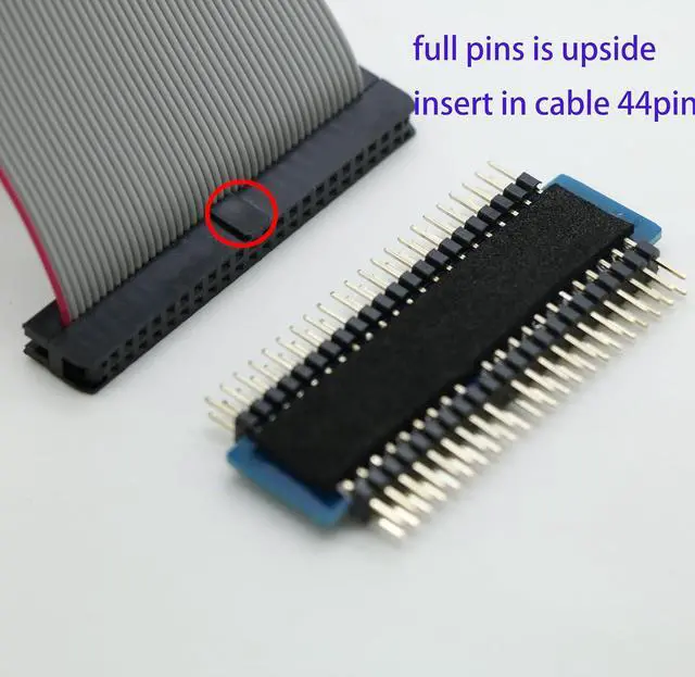 Alt view image 2 of 4 - 2Sets IDE 44 Pin Male to Female Adapter Card with Extension Cable 10cms for DOM Laptop IDE 2.5 inch HDD SSD