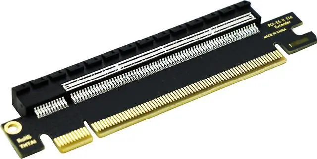 Alt view image 2 of 5 - PCIe 16x Riser Card,PCI-e Express 5.0 X16 Male to Female Extension Card for 2U Server Case GPU Graphics Card