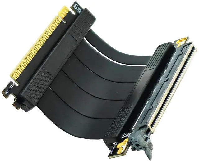 Alt view image 2 of 5 - 5cm PCI-e 5.0 X16 Riser Cable,PCIe Extension Card