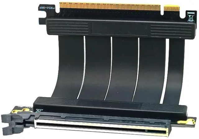 Alt view image 3 of 5 - 5cm PCI-e 5.0 X16 Riser Cable,PCIe Extension Card