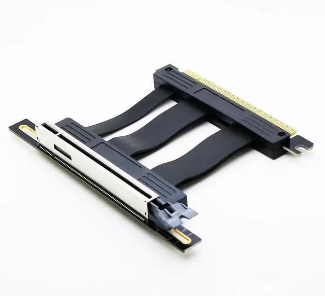 Alt view image 3 of 7 - 5cm PCI-e 5.0 X16 Riser Cable,PCIe Extension Card | 5cm 90Degree AngledSupport PCIe 5.0 GeForce RTX 40/RTX 50 Series AMD Radeon RX7000/RX9000 Series GPU Card