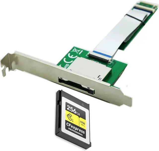 Alt view image 3 of 4 - M.2 nVME M-Key Reader with Full Bracket,Compatible with Sony Lexar CFexpress Type B Card