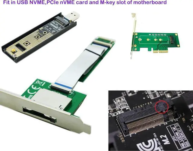 Alt view image 4 of 4 - M.2 nVME M-Key Reader with Full Bracket,Compatible with Sony Lexar CFexpress Type B Card