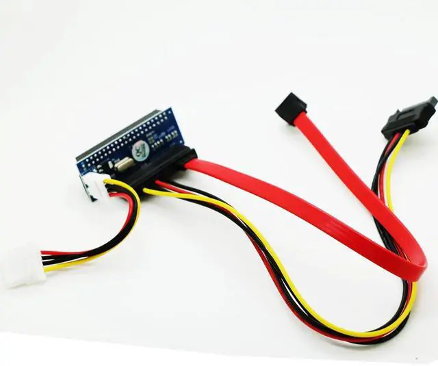 Alt view image 2 of 6 - IDE/PATA 40Pin HDD to SATA Motherboard Adapter Card with 30cm SATA 7+15pin Cable for Desktop 3.5 Inch Hard Disk Drive